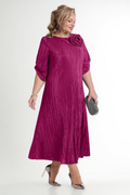 Rochie Plisată Lara Bela Moda, culoare fucsia, material plisat